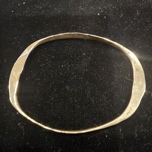 Bronze Hand Hammered Eternity Bangle